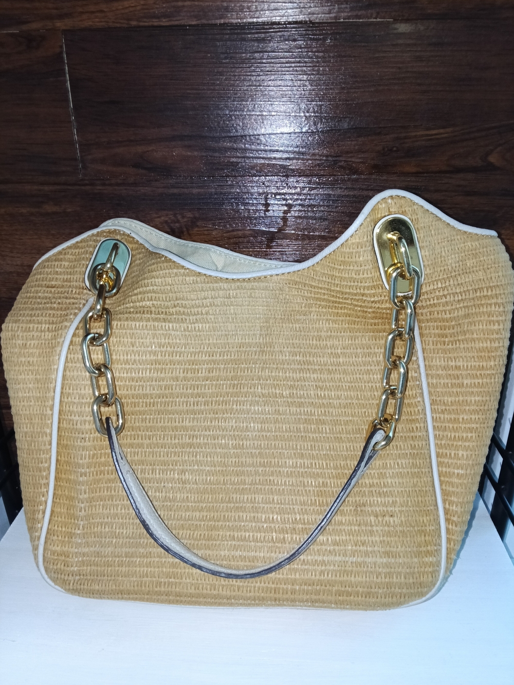 Michael Kors Straw Tote Bag